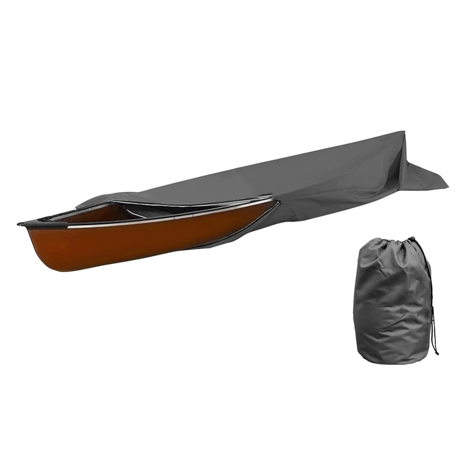 Umbrauto 600D Kayak Cover: Upgraded Zipper Closure Waterproof Canoe Outdoor Storage Bag, Heavy Duty UV Protection Dust Paddle Board Cover for Fishing Boat