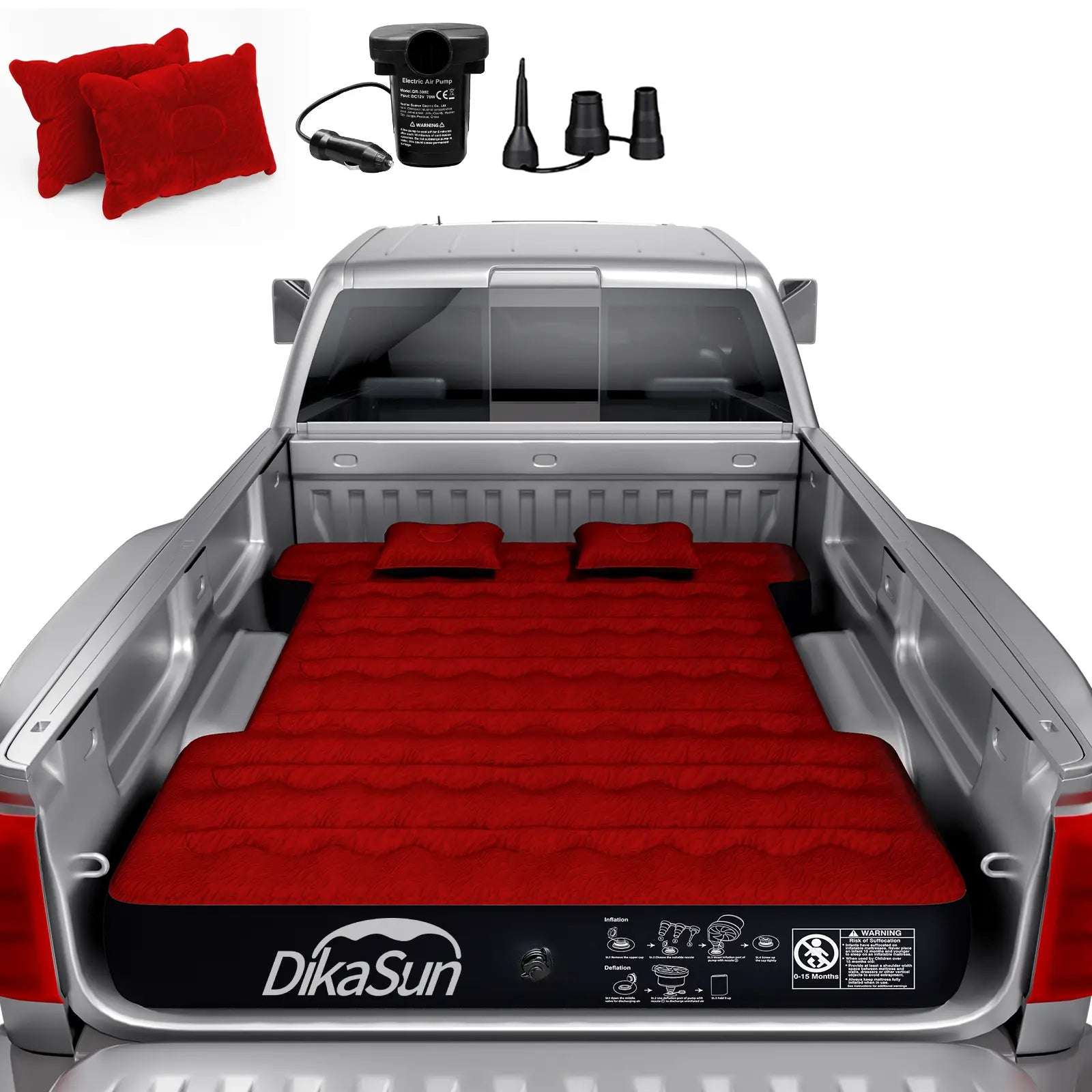 Full Size Truck Bed Air Mattress Red – Dikasun Outdoor