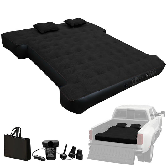 DikaSun Inflatable Air Mattress for 5.5-5.8 ft Pickup Truck Bed, for Outdoor Car Camping, Black