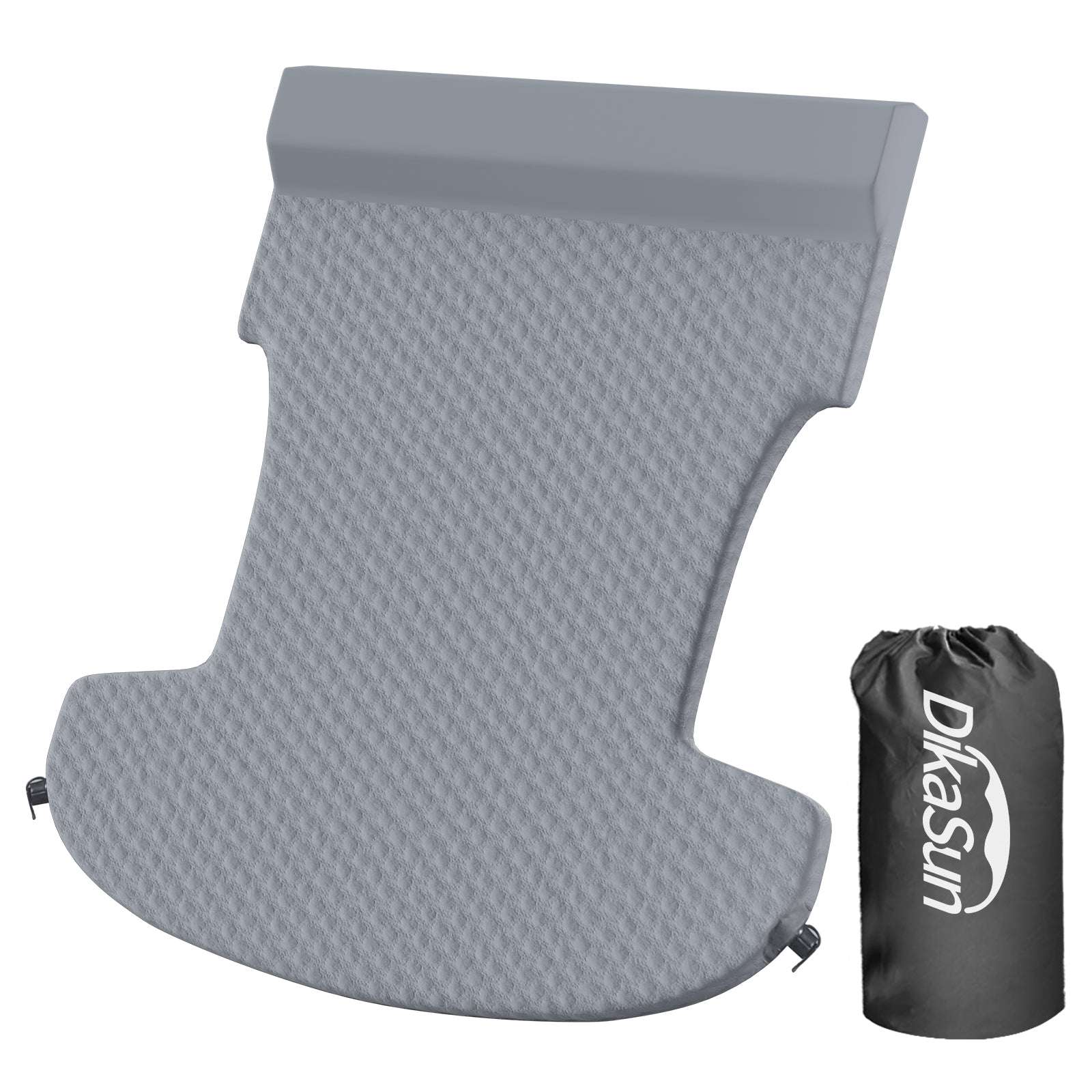 Tesla Model Y Mattress: Self-Inflating Memory Foam Bed Air Mattress for Model Y, Thickened Travel Camping SUV Sleeping Pad with Storage Bag,Grey