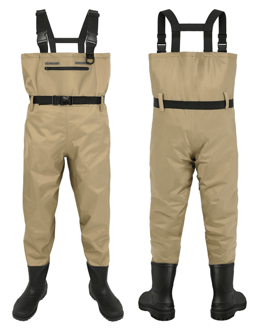 Men Women Waterproof Hunting Fishing Waders  Lightweight Khaki