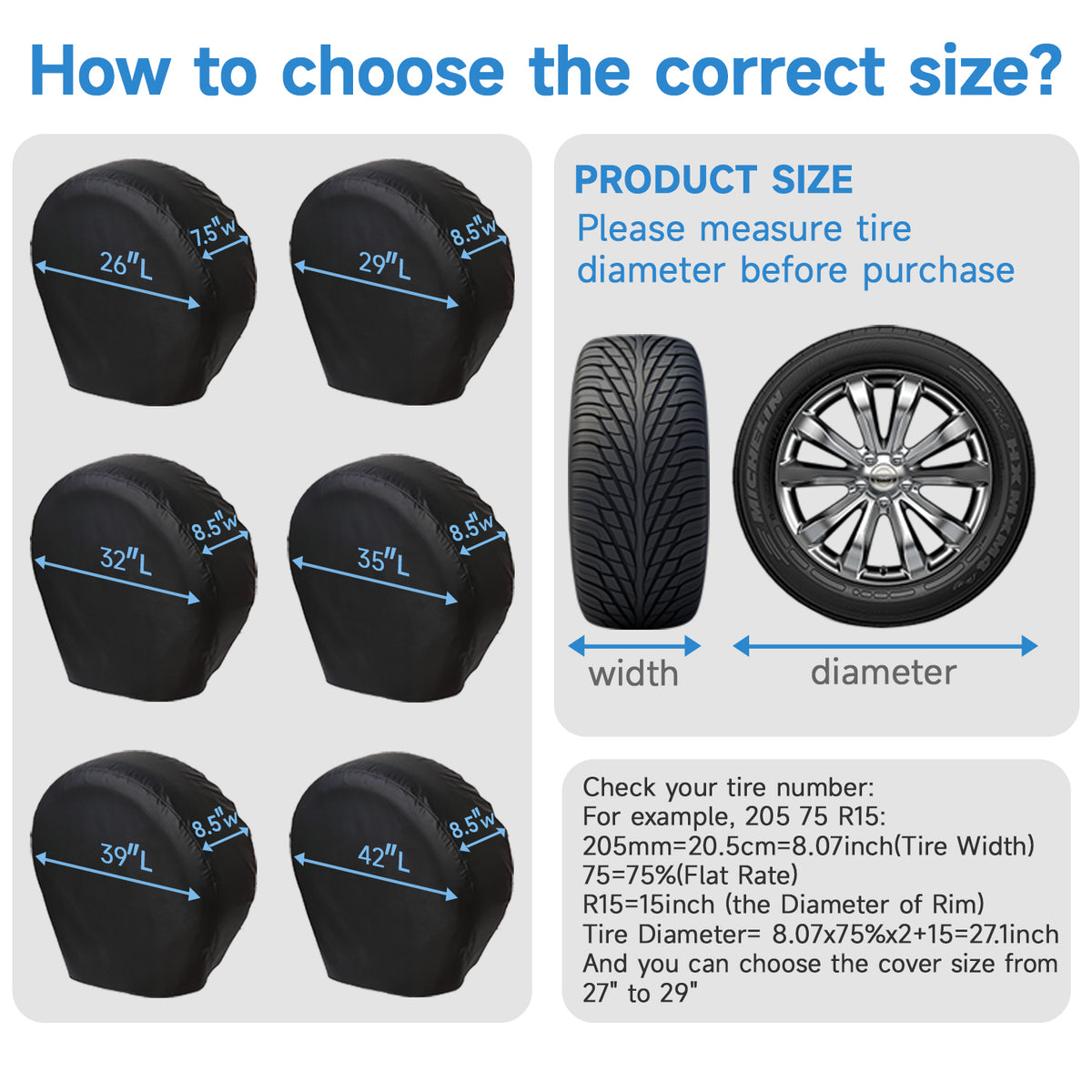 Set of 4 Tire Covers, Tire Covers for RV Wheel Motorhome Wheel Covers Set of 4 Tire Covers, Tire Covers for RV Wheel Motorhome Wheel Covers