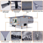 DikaSun 7 Layers 5th Wheel RV Cover UV Protection Waterproof Windproof Breathable