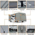 DikaSun 7 Layers Class A RV Cover Heavy Duty Anti-UV Waterproof Windproof Breathable Class A Motorhome