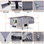 DikaSun 7 Layers 5th Wheel RV Cover UV Protection Waterproof Windproof Breathable