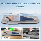 DikaSun Universal SUV Air Mattress – Upgraded Flocking, Extra-Thick Oxford Surface, with Electric Pump & 3M Charging Cable (Grey）)