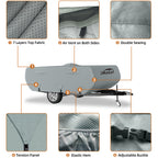 DikaSun 7 Layers Pop Up Camper Cover, Breathable UV Resistant Windproof Waterproof RV Cover
