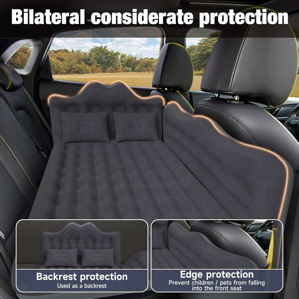 Thicken Backseat SUV/Car/Truck Air Mattress Air Bed Inflatable SUV Truck Mattress -24'' Width/Black