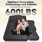 Thicken Backseat SUV/Car/Truck Air Mattress Air Bed Inflatable SUV Truck Mattress -24'' Width/Black