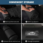 Tesla Model Y Mattress: Self-Inflating Memory Foam Bed Air Mattress for Model Y, Thickened Travel Camping SUV Sleeping Pad with Storage Bag,Black
