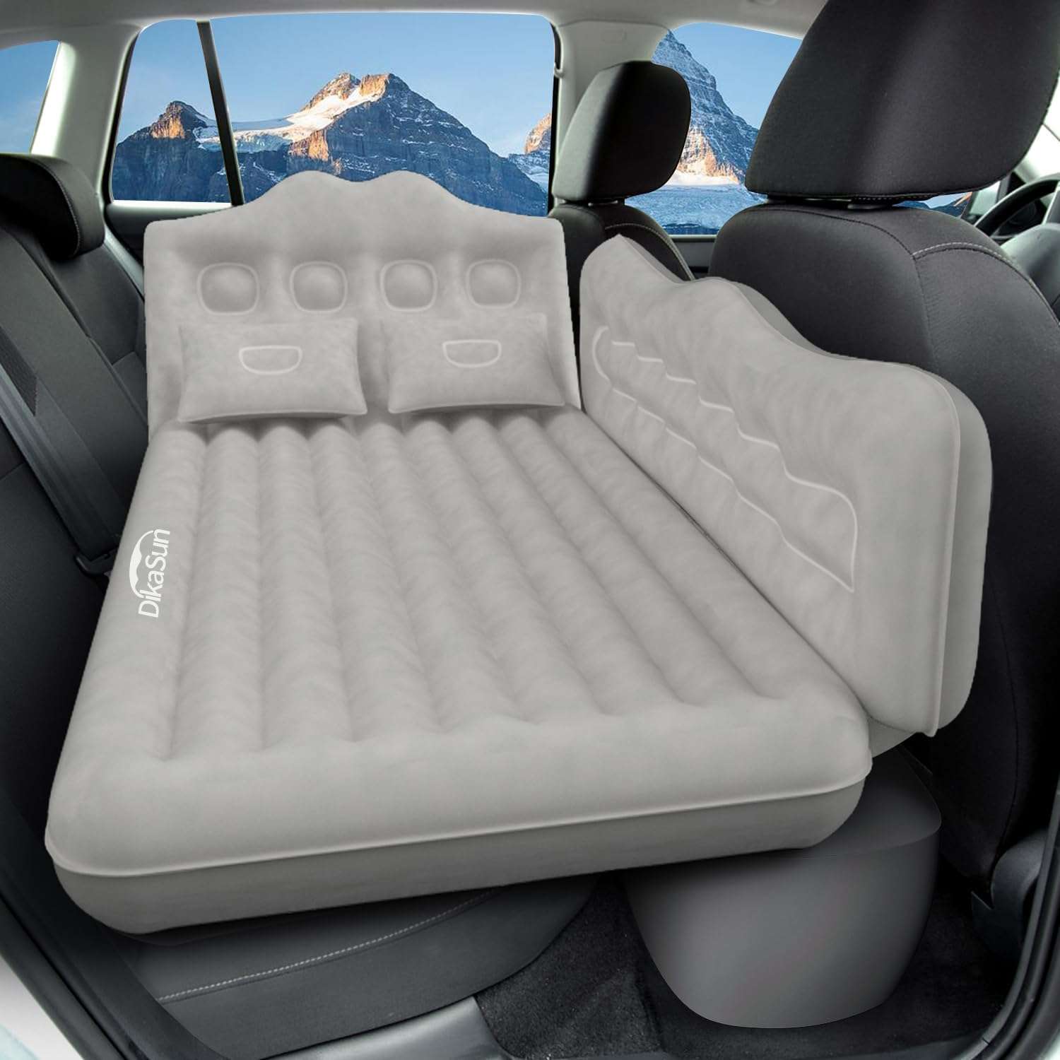 Thicken Backseat SUV/Car/Truck Air Mattress Air Bed Inflatable SUV Truck Mattress -35.4'' Width/Grey