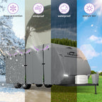 DikaSun 7 Layers Top Travel Trailer RV Cover Windproof Waterproof UV Protection