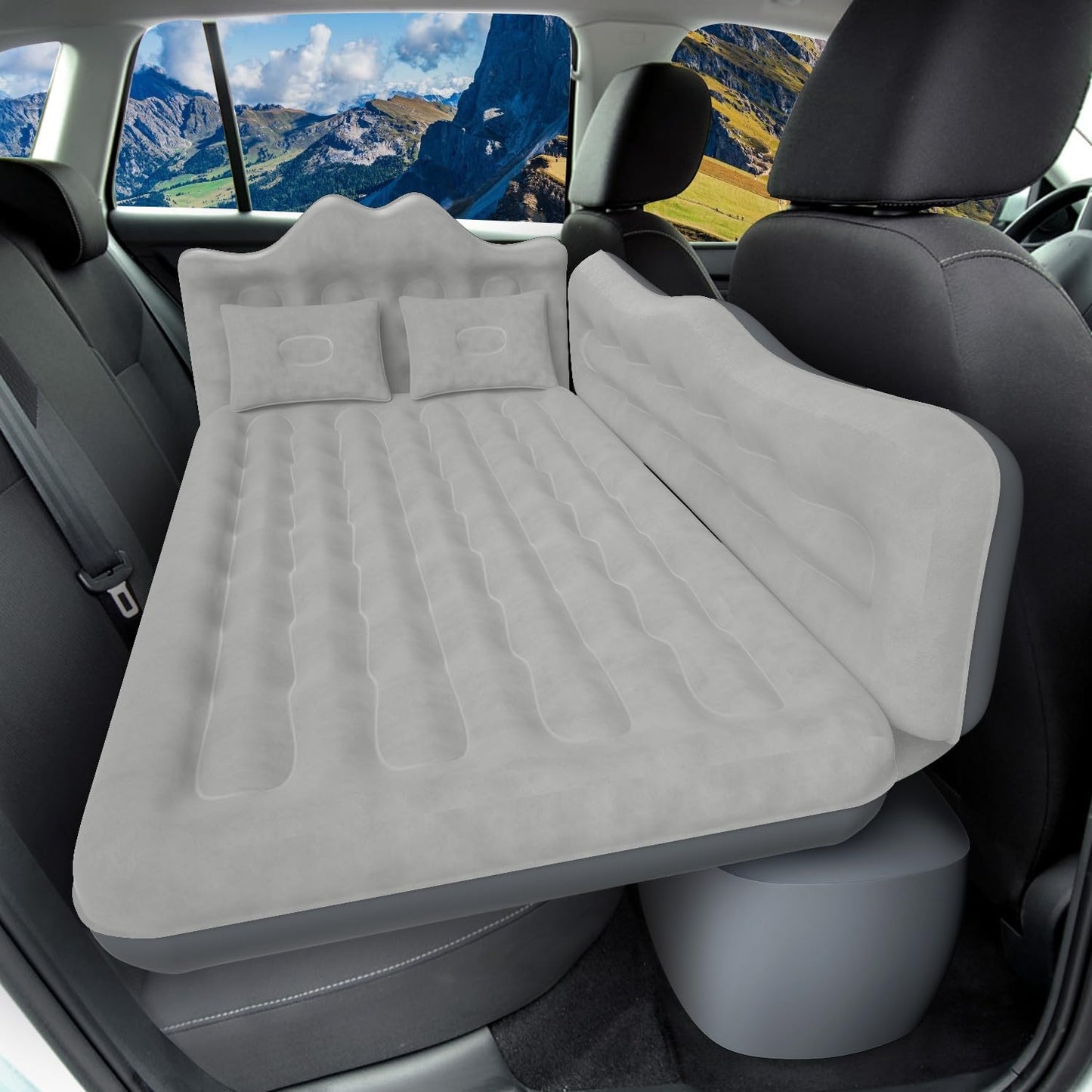 Inflatable Car Air Mattress Air Bed Backseat SUV Truck Mattress