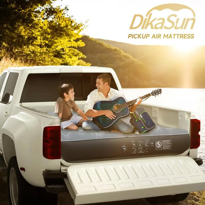 DikaSun Inflatable Air Mattress for 5.5-5.8 ft Pickup Truck Bed, for Outdoor Car Camping, Gray