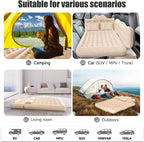 Thicken Backseat SUV/Car/Truck Air Mattress Air Bed Inflatable SUV Truck Mattress -30.31'' Width/Beige