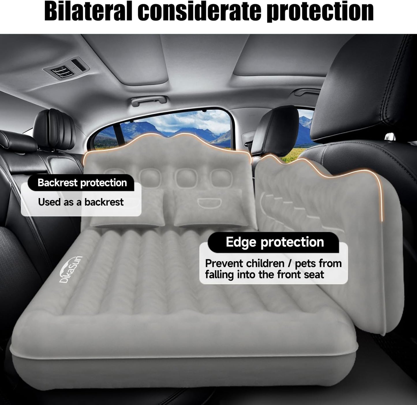 Backseat Car Air Mattress Inflatable Air Bed SUV Truck Mattress DKS051