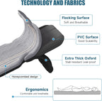 DikaSun 63in Extended SUV Mattress — Quick Inflate, Includes Pump & 2 Pillows,Grey