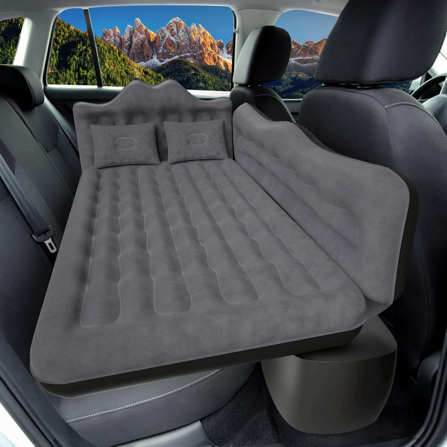 Thicken Backseat SUV/Car/Truck Air Mattress Air Bed Inflatable SUV Truck Mattress -30.31'' Width/Black