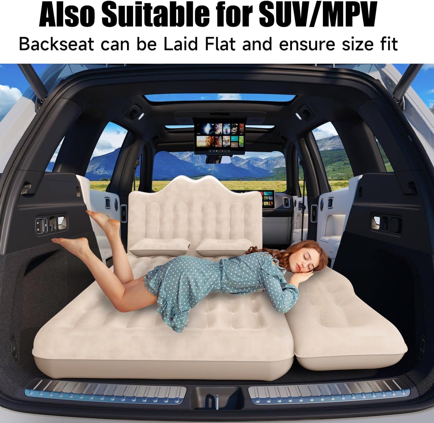 Thicken Car Air Mattress Air Bed Backseat Inflatable SUV Truck Mattress