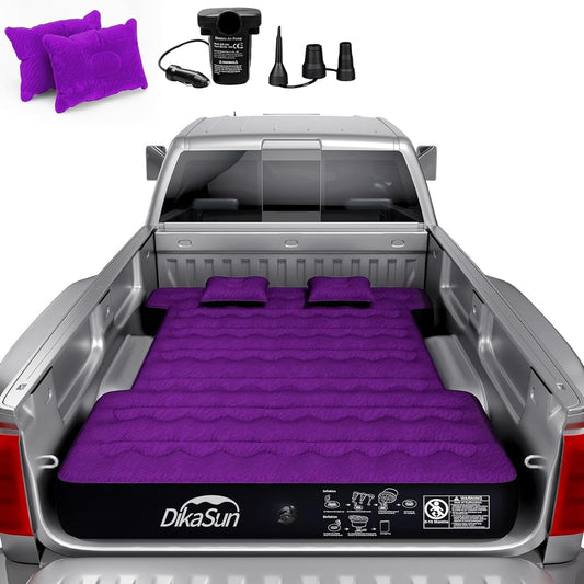 5.5-6.5ft Full Size Truck Bed Air Mattress Purple