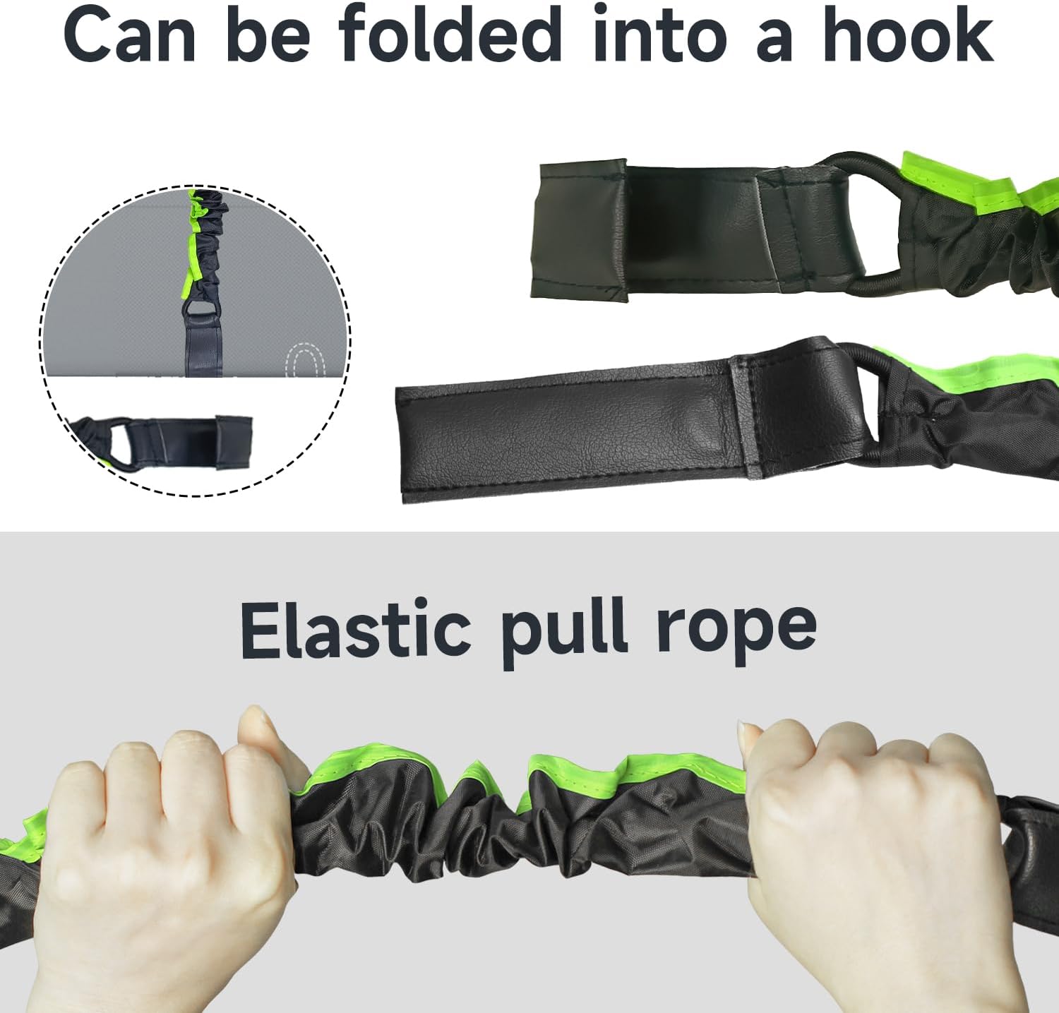 Universal RV Accessories Kit Tongue Jack Cover and Windproof Fastening Straps for RV Covers