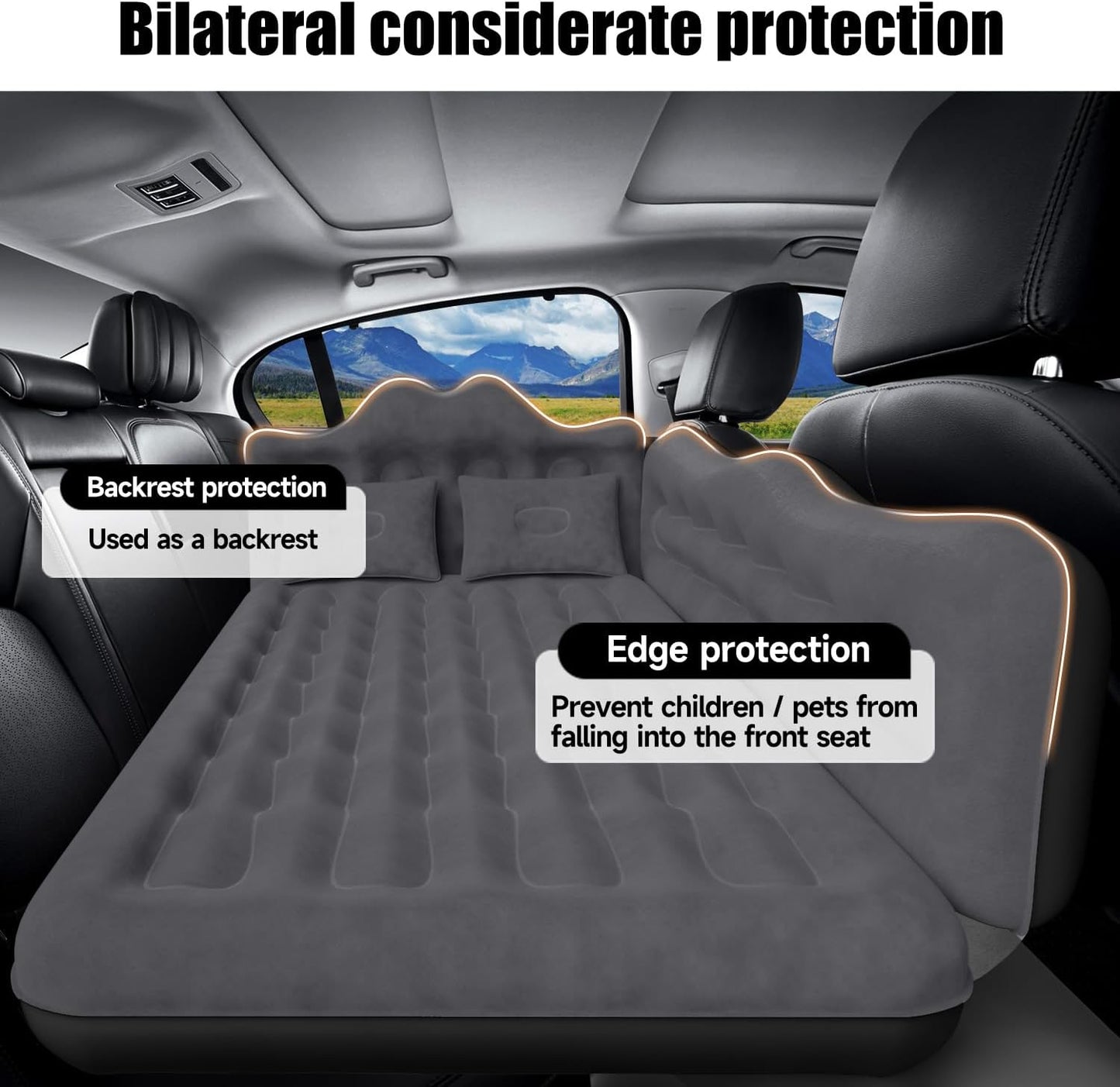 Car Air Mattress Backseat Inflatable Air Bed SUV Truck Mattress