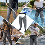 DikaSun Stockingfoot Hip Waders for Fishing 6mm Neoprene Booties, Reinforced Waterproof Upper, Taped Seams, Gravel Guards, Quick Release Locking Buckles
