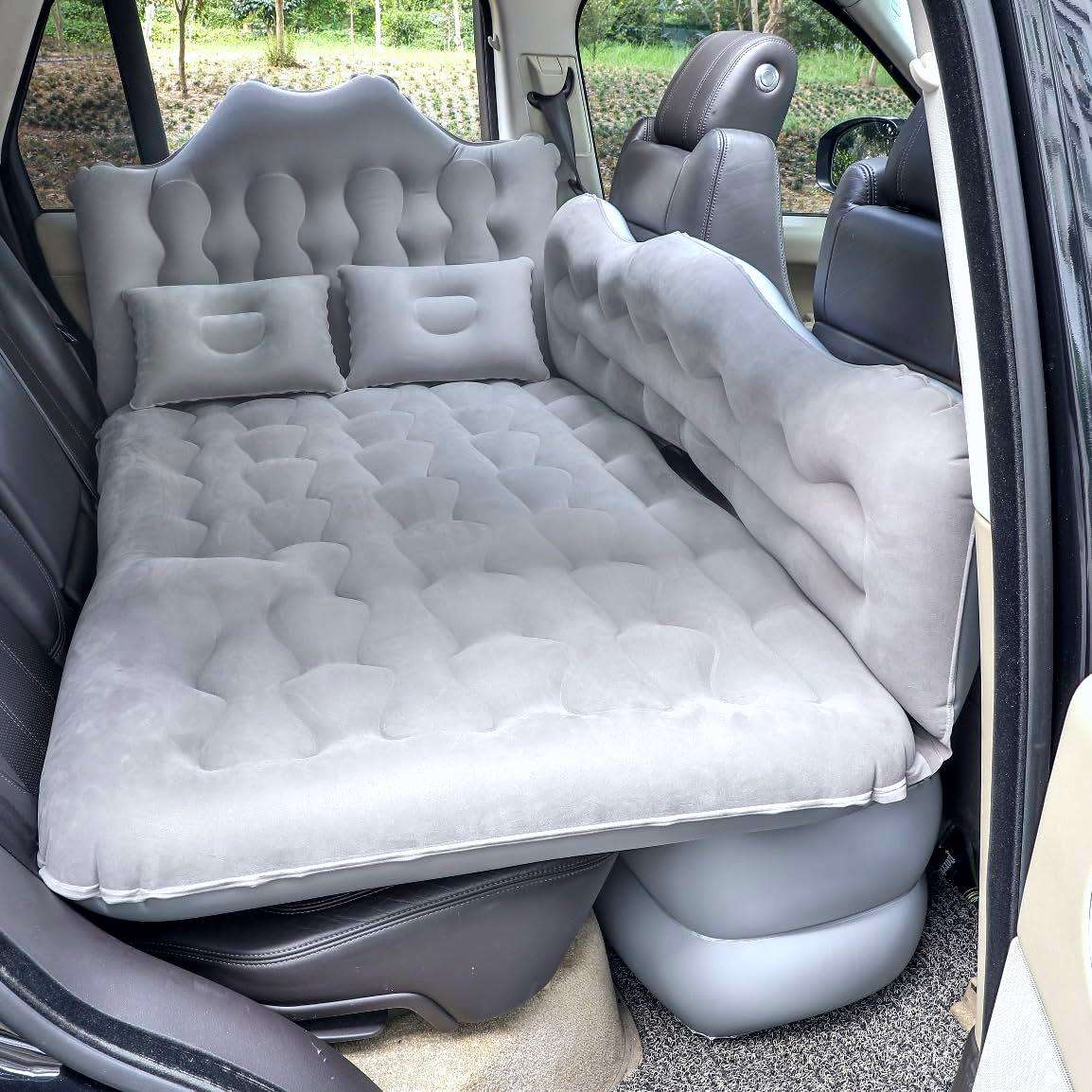 Thicken Backseat SUV/Car/Truck Air Mattress Air Bed Inflatable SUV Truck Mattress -30.31'' Width/Grey