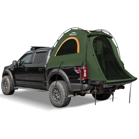 5.5-6.7ft Easy Setup Pickup Truck Bed Tent Green