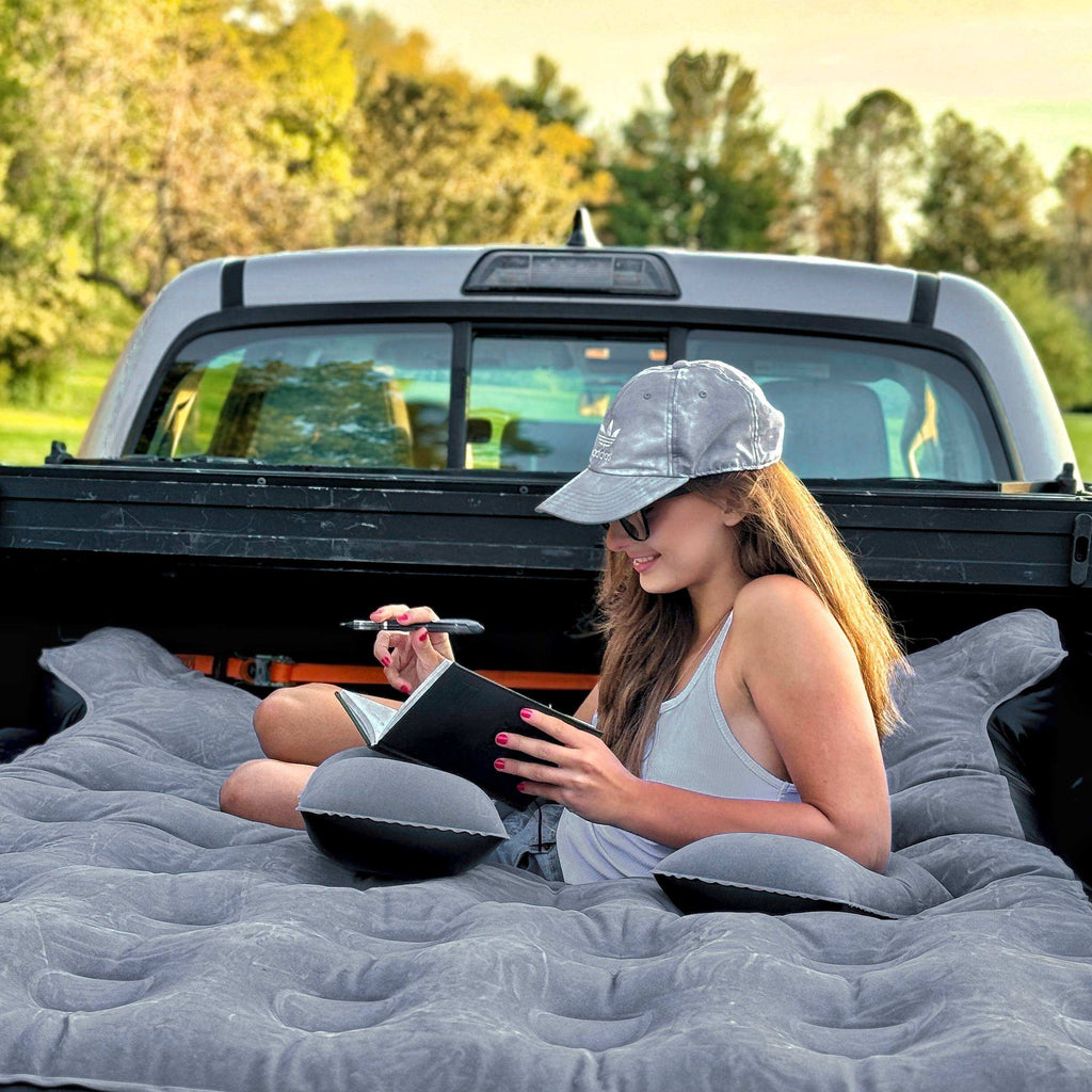 DikaSun 6-6.5ft Mid Size Truck Bed Air Mattress,Grey