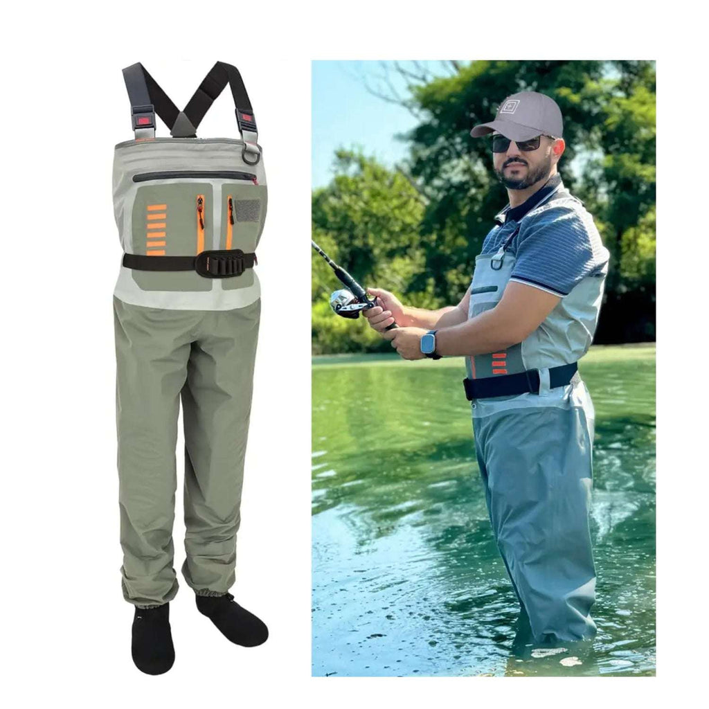 Waterproof Fishing Waders for Men Women Stocking Foot