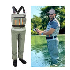 Waterproof Fishing Waders for Men Women Stocking Foot