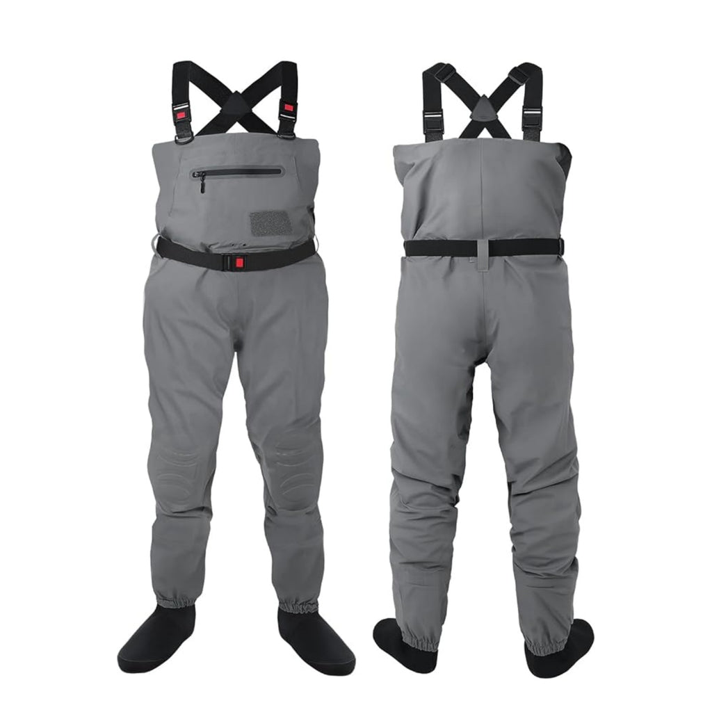DikaSun Breathable Stocking Foot Waders for Fly Fishing (Lightweight Unisex Design for Men & Women)