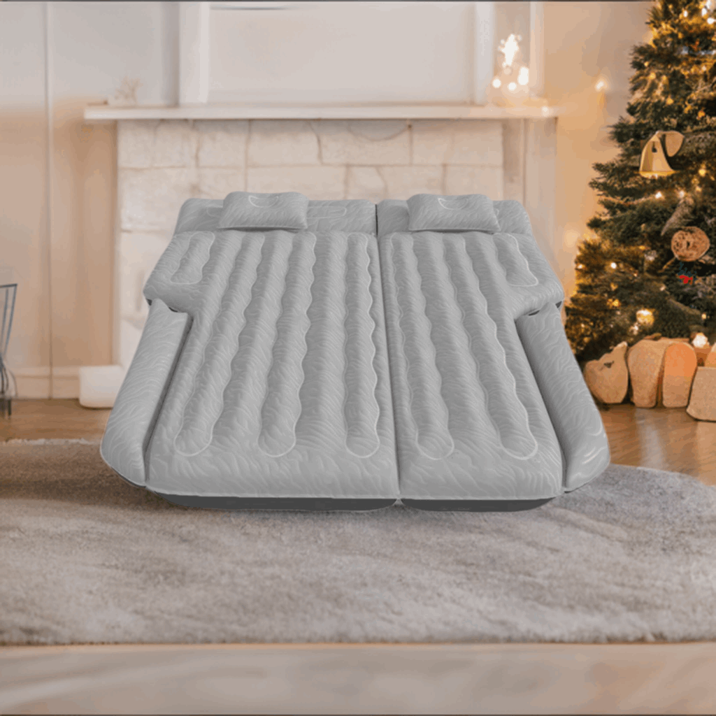 DikaSun SUV Air Mattress Upgraded Flocking and Extra Thick Oxford Surface Sleeping Bed for with Electric Pump,3M Charging Cable, Gray