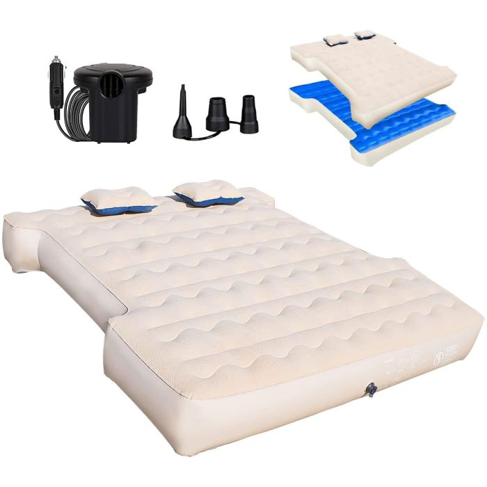 5.5-5.8ft Pickup Truck Bed Air Mattress Beige