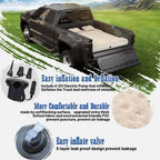 5.5-5.8ft Pickup Truck Bed Air Mattress Beige