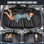 DikaSun SUV Air Mattress Upgraded Flocking and Extra Thick Oxford Surface Sleeping Bed for with Electric Pump,3M Charging Cable, Black