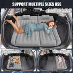 DikaSun SUV Air Mattress Upgraded Flocking and Extra Thick Oxford Surface Sleeping Bed for with Electric Pump,3M Charging Cable, Gray