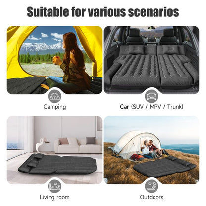 DikaSun SUV Air Mattress 2023 Upgraded Flocking and Extra Thick Oxford Surface Sleeping Bed for with Electric Pump,3M Charging Cable, Black